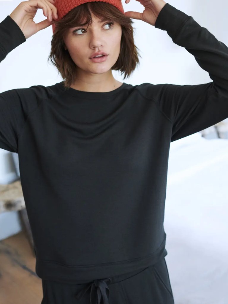 Quince Supersoft Fleece Crew Sweatshirt Pullover Minimalist Eco Friendly Sz Xxl